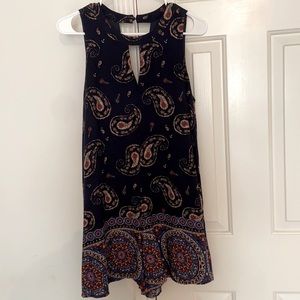 Patterned romper